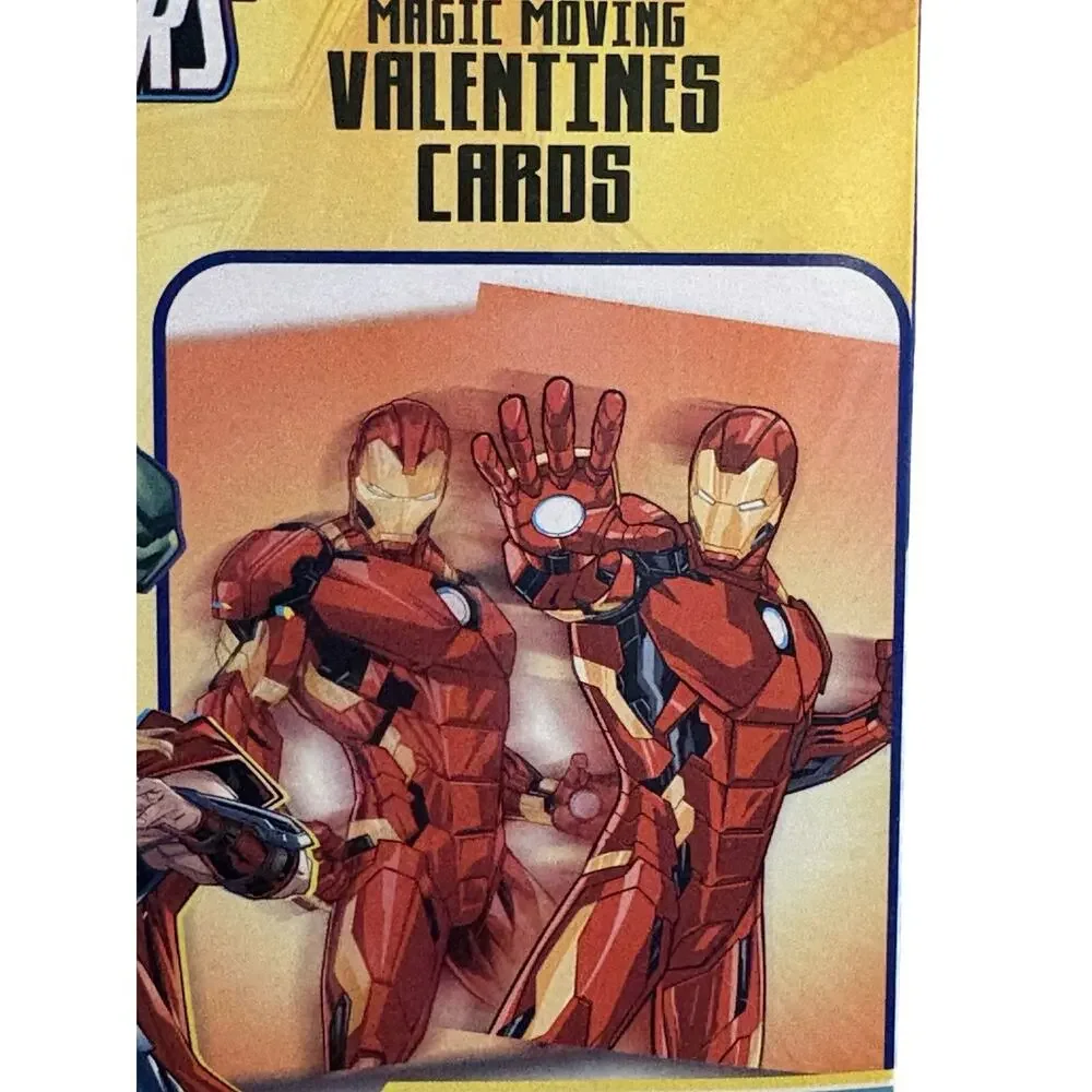 Marvel Avengers 32 Magic Moving Valentines NEW Home School Teacher 3 Boxes